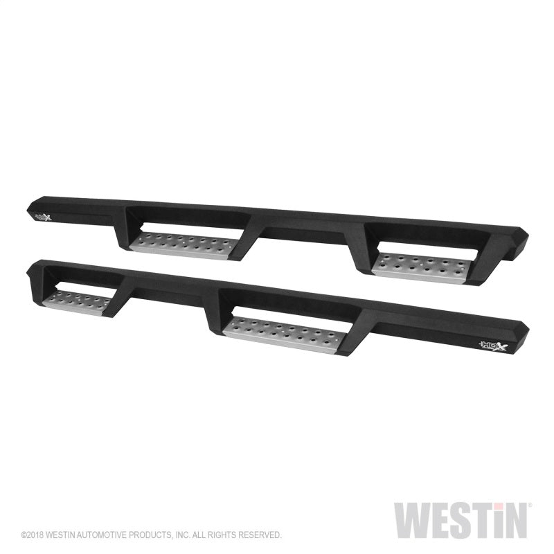 Westin 07+ Jeep Wrangler JKU 4dr. HDX Stainless Drop Nerf Step Bars - Tex. Blk