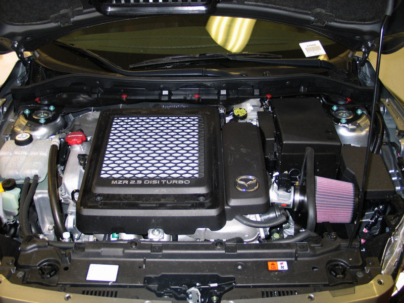 K&N Mazdaspeed3 L4-2.3L Silver Typhoon Short Ram Intake