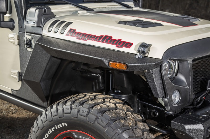 Rugged Ridge XHD Armor Fenders and Liner Kit Jeep Wrangler JKU 4-Door