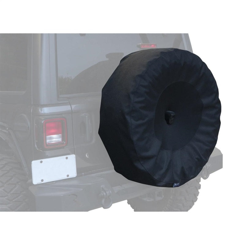 Rampage Jeep Wrangler(JL) Sport 2-Door Tire Cover w/Cam Slot 33in -35in - Black