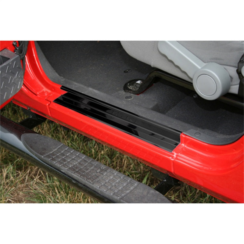 Rugged Ridge Jeep Wrangler JK 2dr Black Door Entry Guard Set