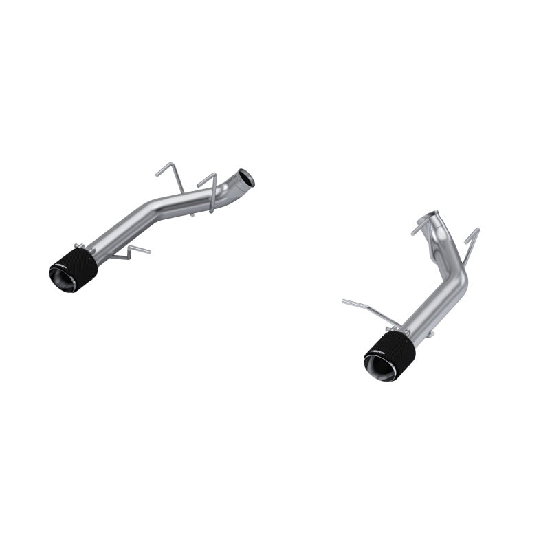 MBRP Ford Mustang GT 5.0L T304 SS 3in Dual Axle-Back with Carbon Fiber Tips (Race Version)