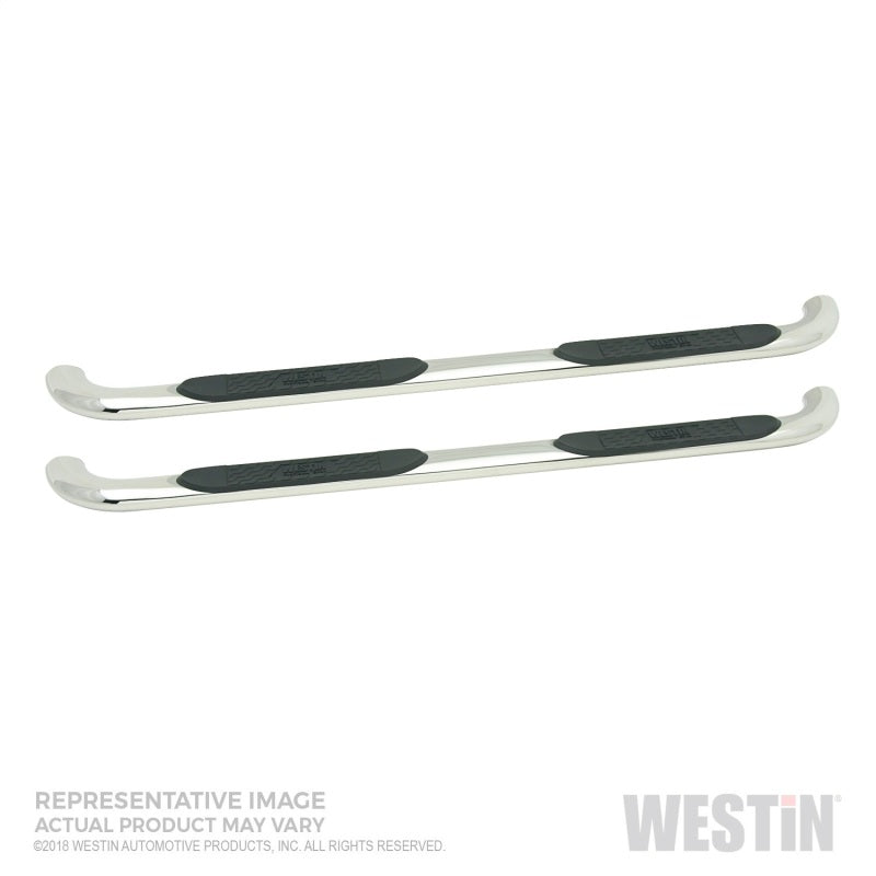Westin Chevrolet Silverado/Sierra 1500 Crew Cab Platinum 4 Oval Nerf Step Bars - SS