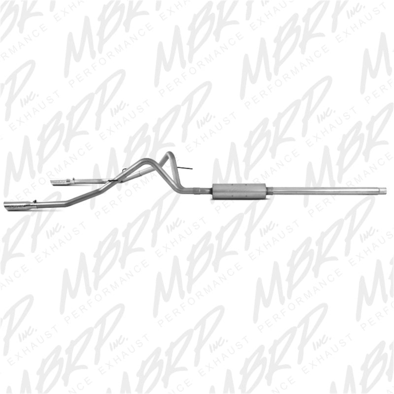 MBRP Ford F150 4.6/5.4L EC/CC-SB Cat Back Dual Split Rear
