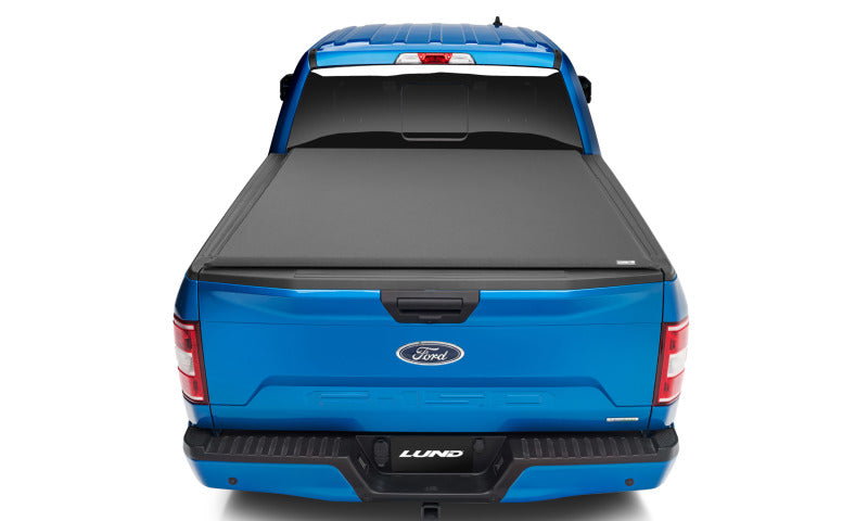 Lund Nissan Frontier (5ft. Bed w/o Utility TRack) Genesis Elite Roll Up Tonneau Cover - Black