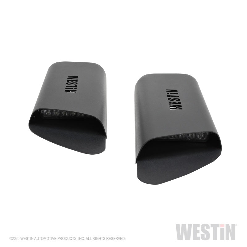 Westin 18+ Jeep Wrangler JL 2dr LED Hood Scoops - Textured Black