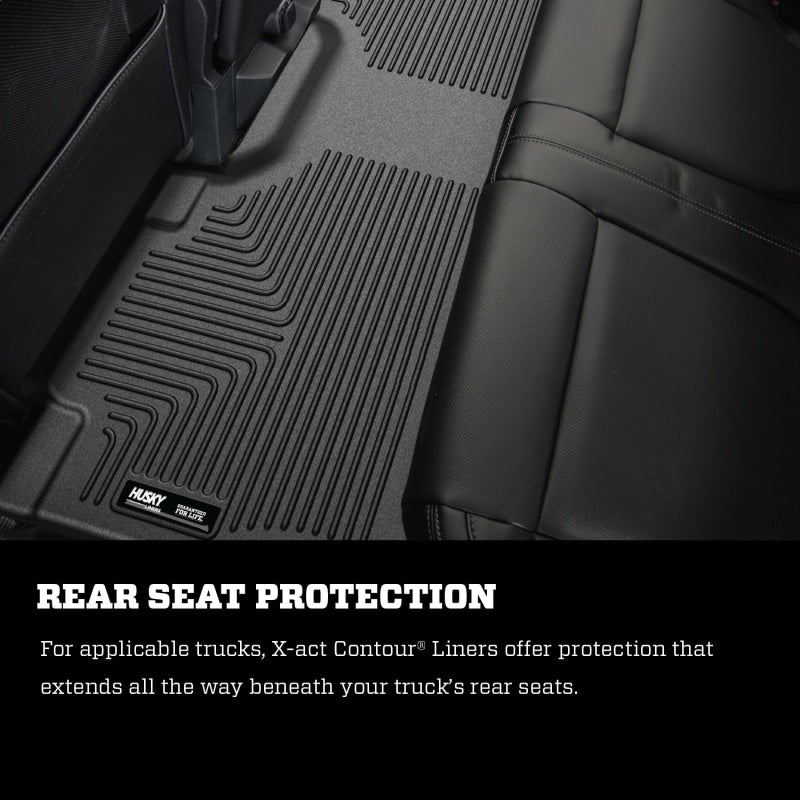 Husky Liners 09-14 Ford F-150 SuperCab X-Act Contour Black 2nd Seat Floor Liner (Full Coverage)