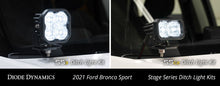 Load image into Gallery viewer, Diode Dynamics 2021 Ford Bronco Sport Stage Series 2in LED Ditch Light Kit- White Combo