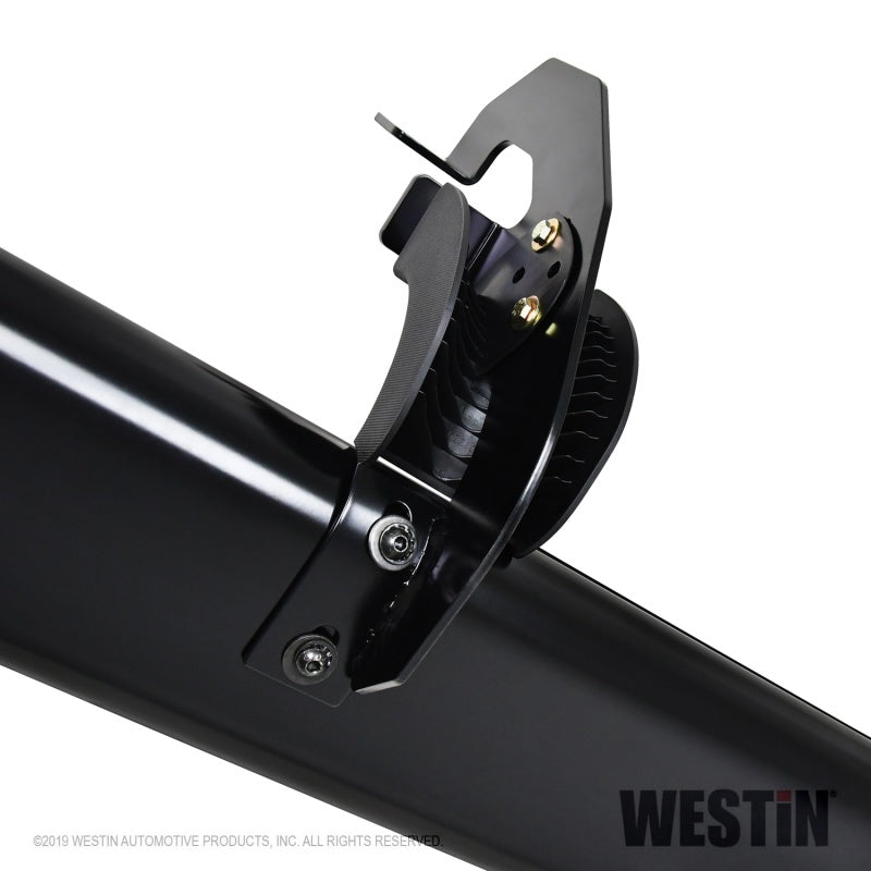 Westin 19+ Chevrolet Silverado Crew Cab PRO TRAXX 6 Oval Nerf Step Bars - Black