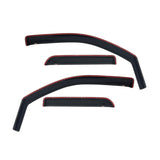 Westin 2007+ Chevy Silverado 2500/3500 Extended Cab Wade In-Channel Wind Deflector 4pc - Smoke