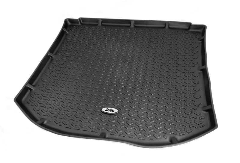 Rugged Ridge Floor Liner Cargo Black Jeep Logo Cherokee XJ