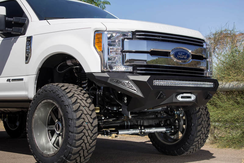 Addictive Desert Designs 17+ Ford F-250 Super Duty Stealth Fighter Front Bumper w/ Winch Mounts