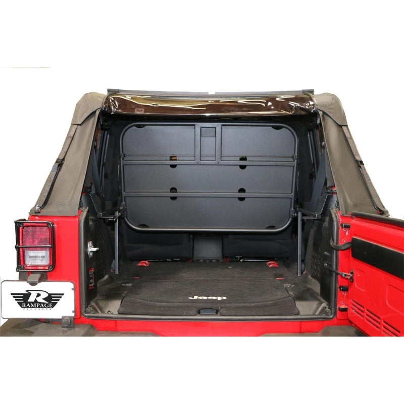 Rampage Jeep Wrangler(JK) Rear Sport Rack - Black