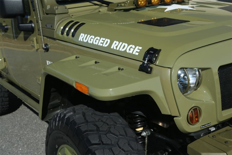 Rugged Ridge Hurricane Fender Flare Kit US Smooth Jeep Wrangler JK