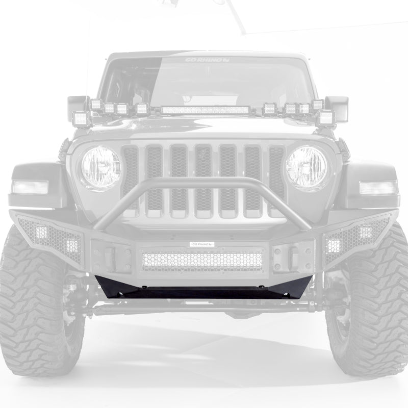 Go Rhino Jeep Wrangler JL/JLU Rockline Front Bumper Skid Plate