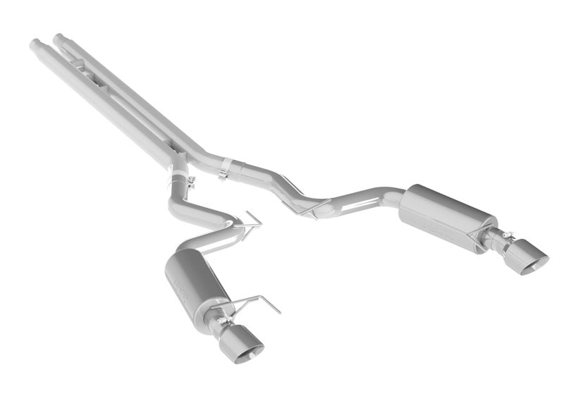 MBRP Ford Mustang GT 5.0 Convertible T409 3in Cat Back Dual Split Rear Exit (Street Version)
