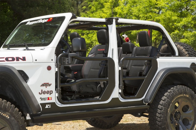 Rugged Ridge Fortis Front Tube Doors with Mirrors Jeep Wrangler JL/JT