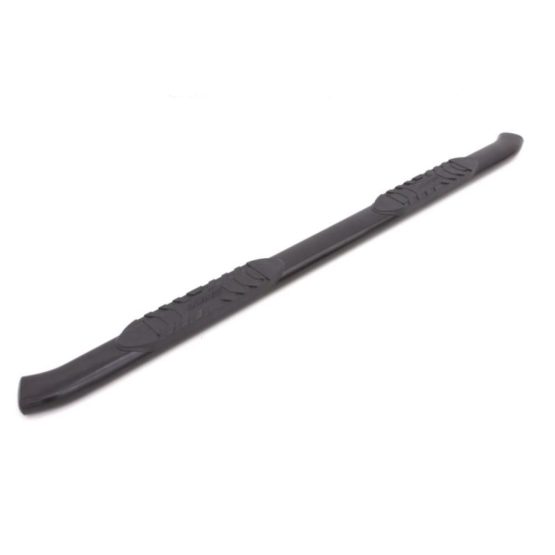 Lund Chevrolet Silverado 1500 Crew Cab 5in Oval Curved Steel Nerf Bars - Black