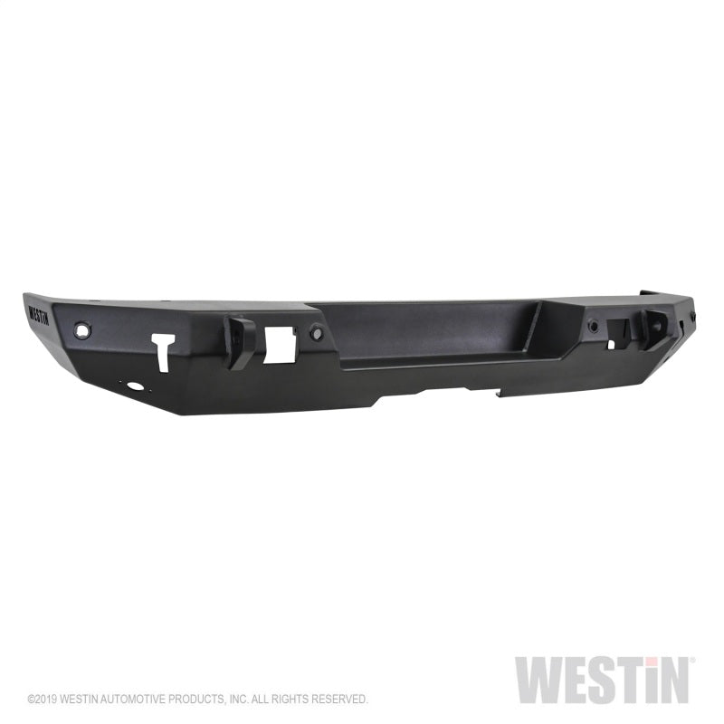 Westin 18+ Jeep Wrangler JL WJ2 Rear Bumper w/  Sensors (Excl. Wrangler JK) - Textured Black