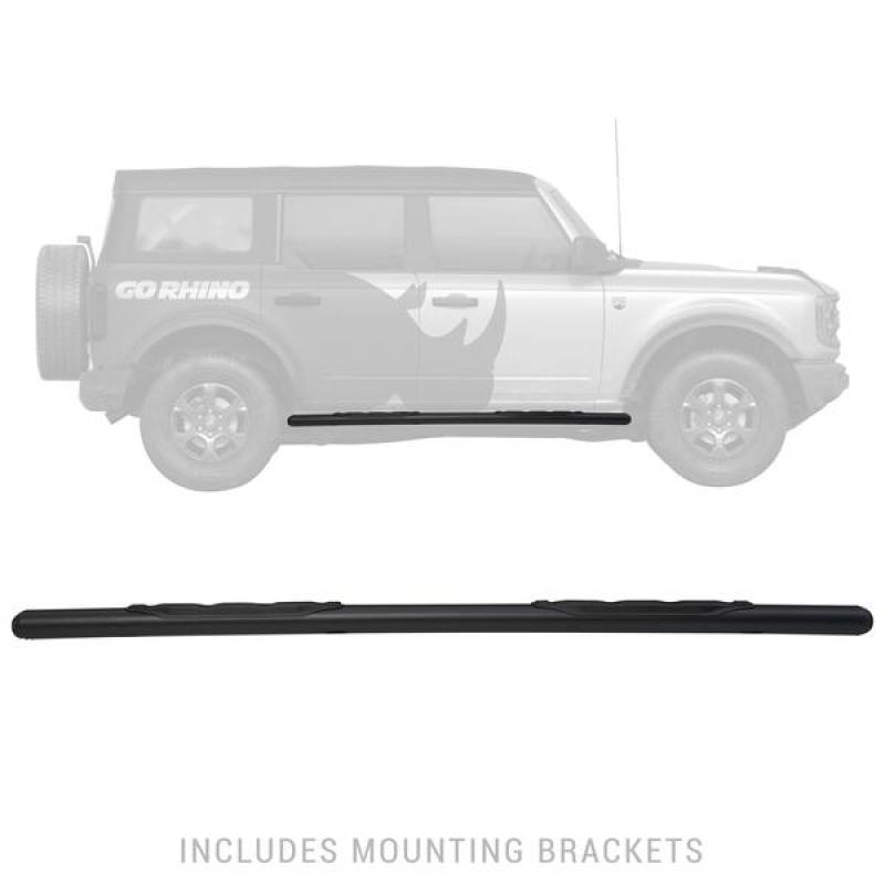 Go Rhino Jeep Wrangler JLU 1000 Series Side Steps - Tex Blk