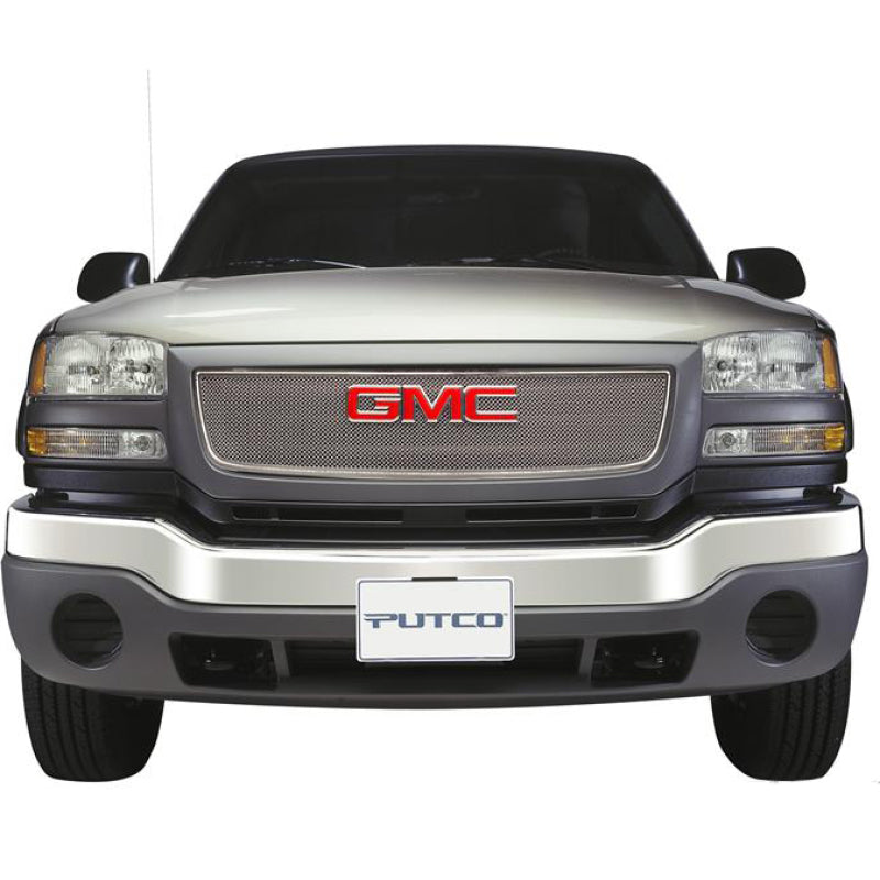 Putco GMC Sierra Light/Heavy Duty (Covering Logo) - Bolt on Liquid Mesh Grilles