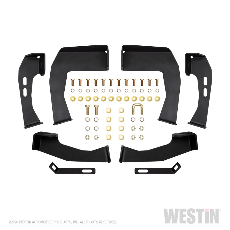 Westin Chevy Silverado 1500 Crew Cab HDX Stainless Drop Nerf Step Bars - Textured Black