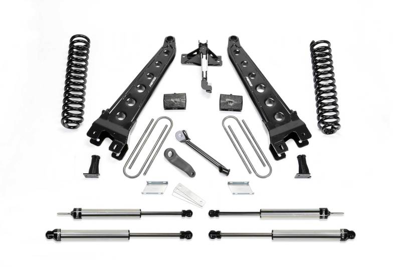 Fabtech 17+ Ford F250/F350 4WD Diesel 4in Rad Arm Sys w/Coils & Dlss Shks