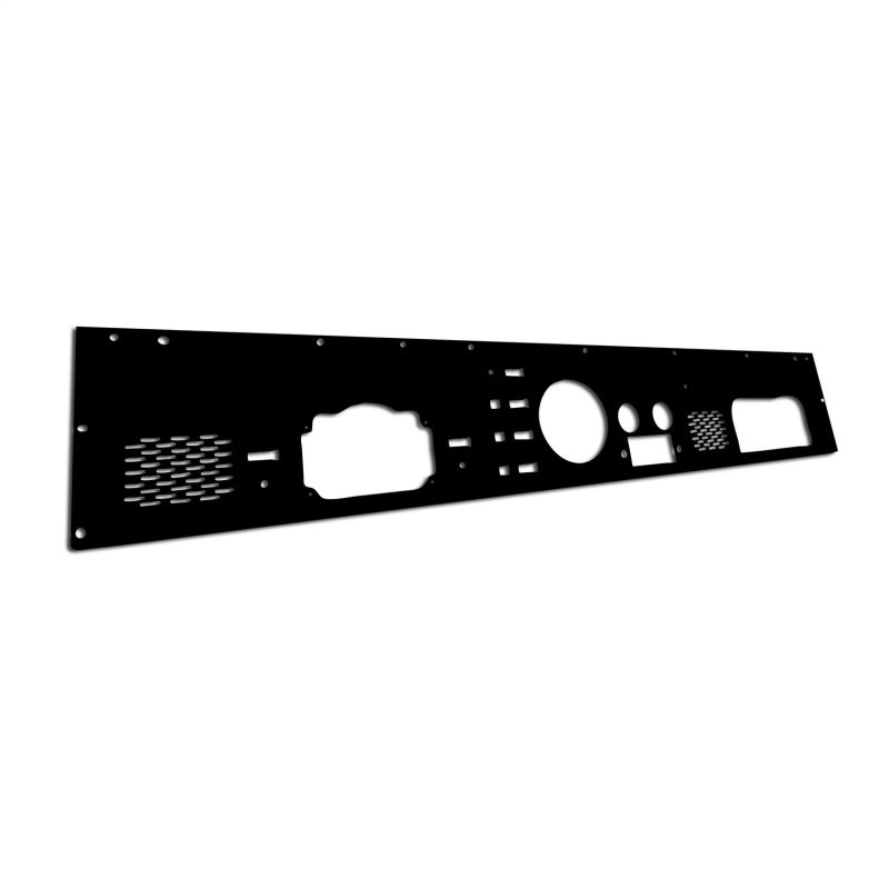 Rugged Ridge Dash Panel Pre-Cut Holes Black Jeep CJ