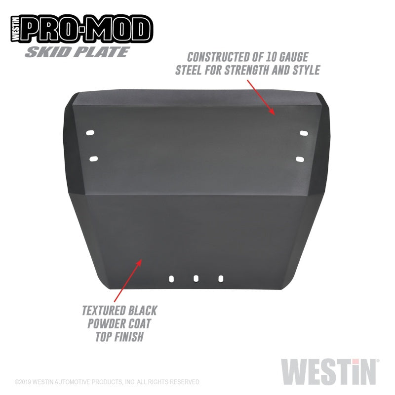 Westin 19+ Ford Ranger Outlaw/Pro-Mod Skid Plate - Tex. Blk