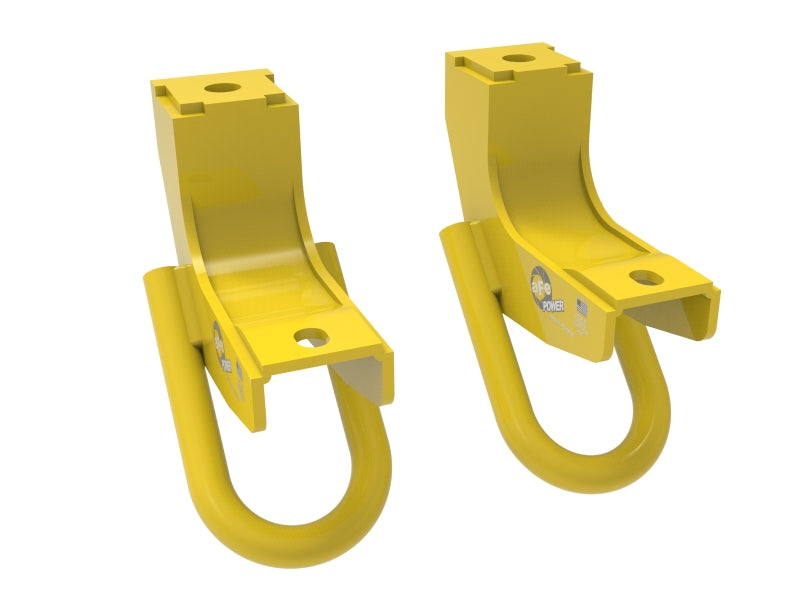 aFe Toyota Tundra 2022+ V6-3.5L (tt) Front Tow Hook Yellow
