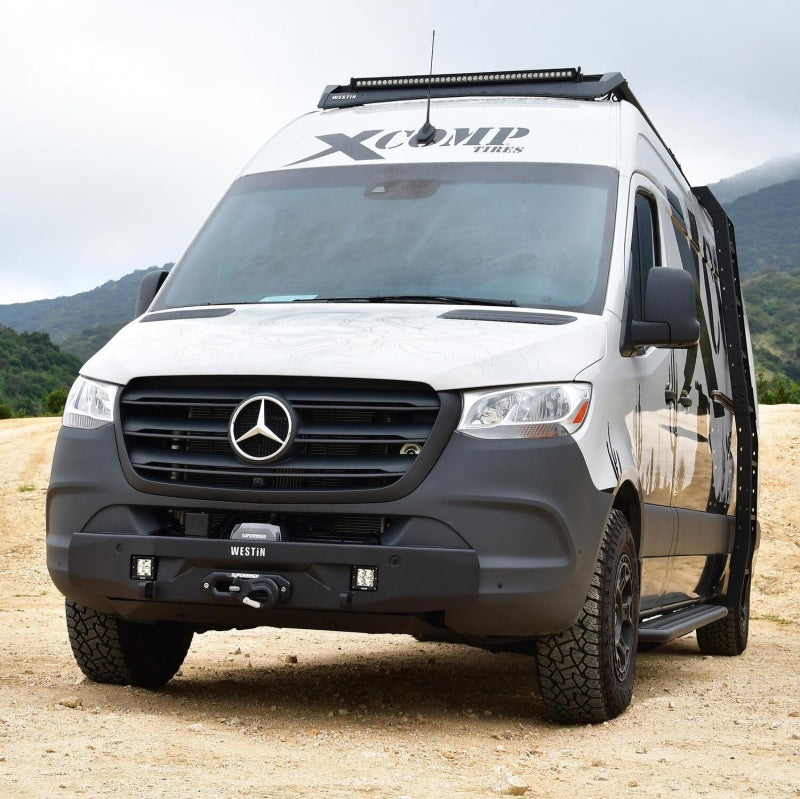 Westin 19+ Mercedes-Benz Sprinter Pro-Series Mid Width Front Bumper - Textured Black