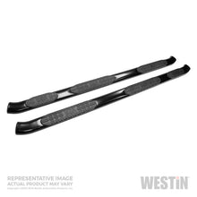 Load image into Gallery viewer, Westin Ford F-250/350/450/550 Crew (8 ft bed) PRO TRAXX 5 WTW Oval Nerf Step Bars - Blk
