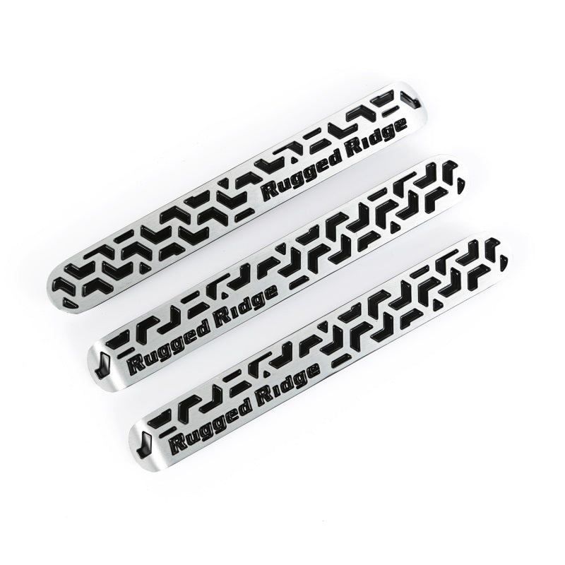 Rugged Ridge Elite Dr Hndle Insert Contrast Tread2D Jeep Wrangler JK