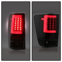 Load image into Gallery viewer, xTune 04-15 Nissan Titan Light Bar LED Tail Lights - Black (ALT-ON-NTI04-LBLED-BK)