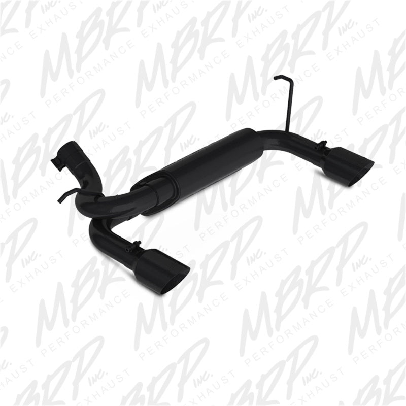 MBRP Jeep Wrangler/Rubicon 3.6L/3.8L V6 Axle-Back Dual Rear Exit Black Performance Exhuast Sys