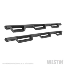 Load image into Gallery viewer, Westin 14+ Chevrolet Silverado 1500 DC 6.5ft Bed HDX Drop W2W Nerf Step Bars - Tex. Blk