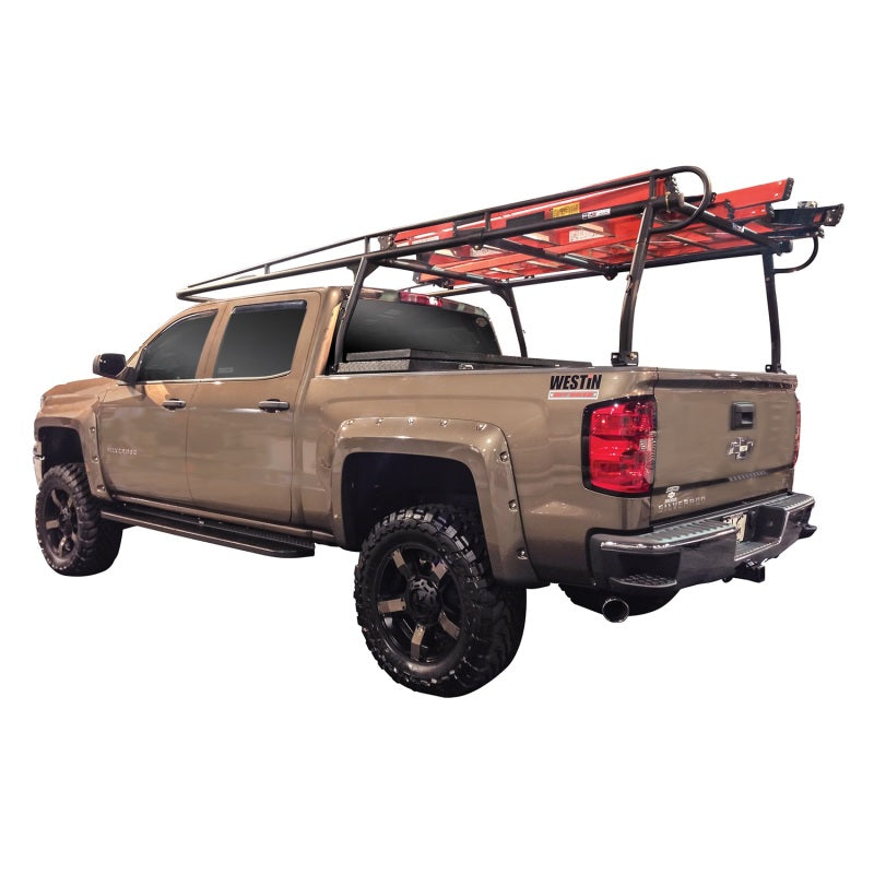 Westin 02+ Dodge Ram 1500 Long Bed (8 ft) HD Overhead Truck Rack - Textured Blk
