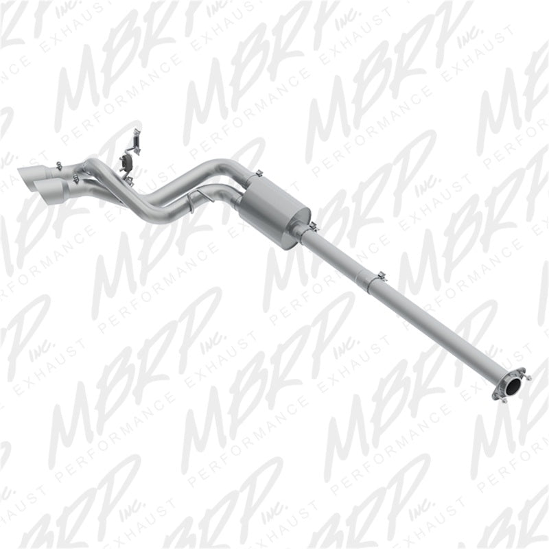 MBRP Ford F150 Pre-Axle 4.5in OD Tips Dual Outlet T409 3in Cat Back Exhaust