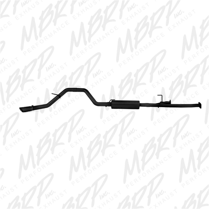 MBRP Toyota Tundra 5.7L EC-Std. & SB/CC-SB 3in Cat-Back Single Side AL - Black