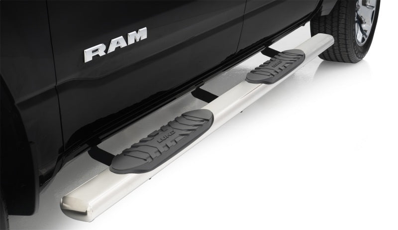 Lund Ram 1500 Crew Cab 5in Oval Straight SS Nerf Bars - Polished
