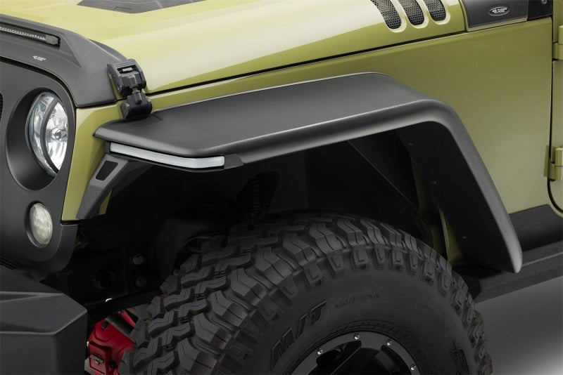 Rugged Ridge Jeep Wrangler JK 2-Door+4-Door Unlimited Max Terrain Fender Flare Front+Rear Set