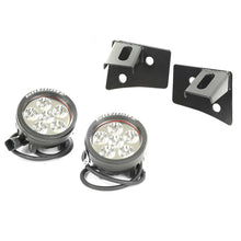 Load image into Gallery viewer, Rugged Ridge Jeep Wrangler JK Round Windshield LED Light Kit w/ Brackets