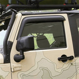 Rugged Ridge Window Visors Matte Black 2-Door Jeep Wrangler
