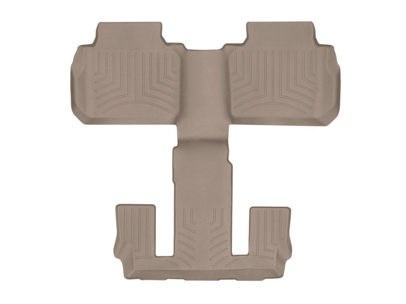 WeatherTech GMC Acadia Rear FloorLiner - Tan (2nd Row Bucket Seats Only)