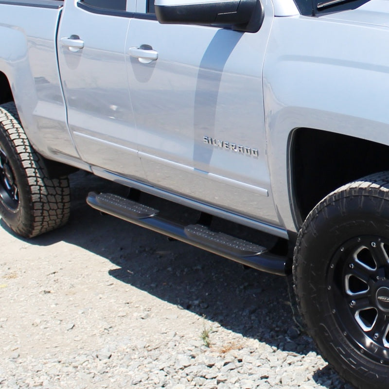 Westin 2014+ Chevrolet/GMC Silverado Sierra 1500 Dbl Cab PRO TRAXX 4 Oval Nerf Step Bars - Black