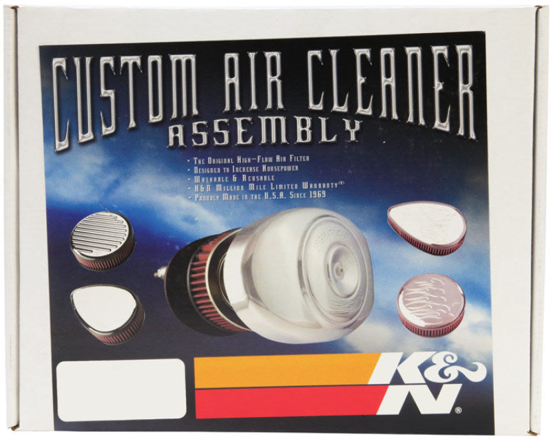 K&N H/D Sportster Filter Kit Round Grooved Intake System