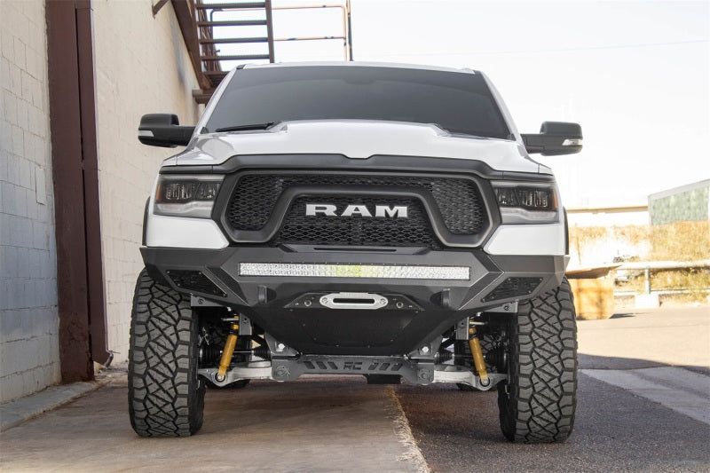 Addictive Desert Designs 2019+ Ram Rebel 1500 Stealth Fighter Fr Bumper w/Winch&Parking Sensor Mounts