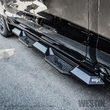 Load image into Gallery viewer, Westin 19+ Chevrolet Silverado 1500 DC HDX Xtreme Nerf Step Bars - Tex. Blk