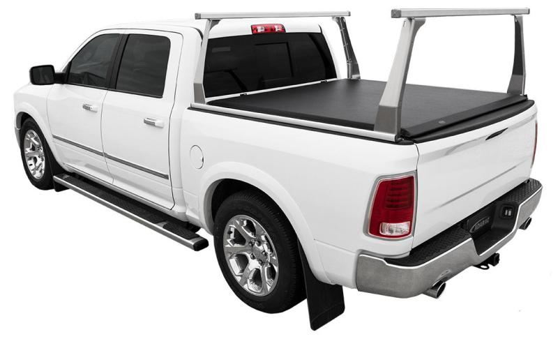 Access ADARAC Aluminum Uprights 24in Vert Pro Kit (2 Uprights w/1 66in Cross Bar) Silvr Truck Rack