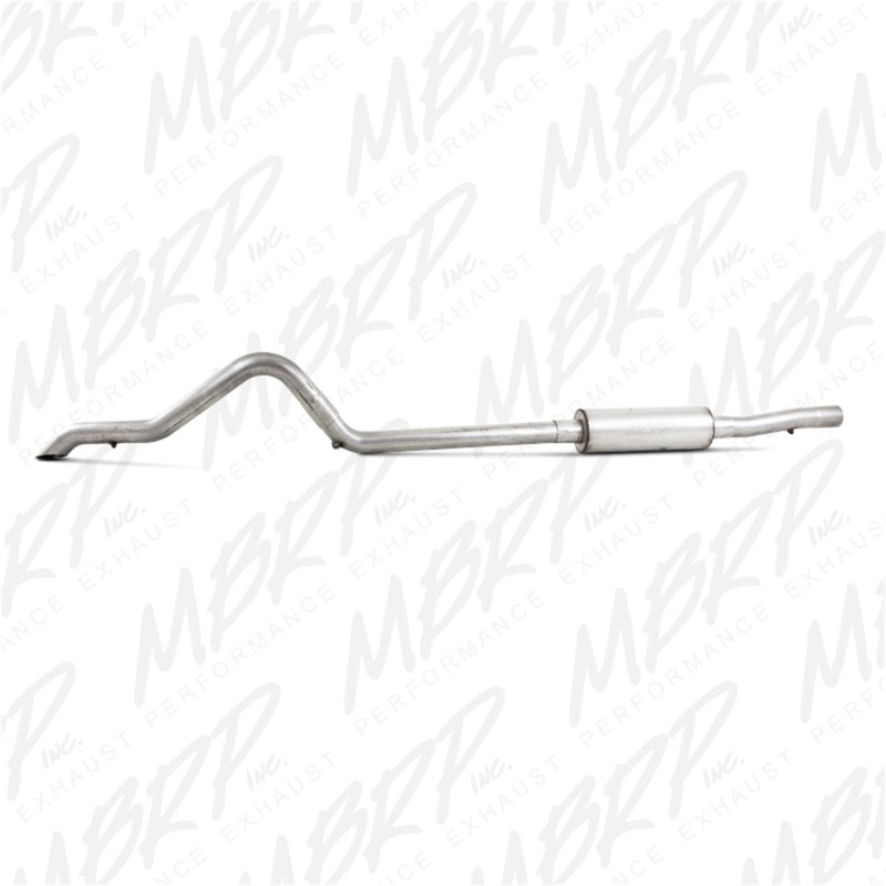MBRP Jeep Wrangler (JK) 3.8L V6 4 dr Off-Road Tail Pipe Muffler before Axle